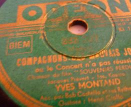 RARE Yves MONTAND 78 Tours