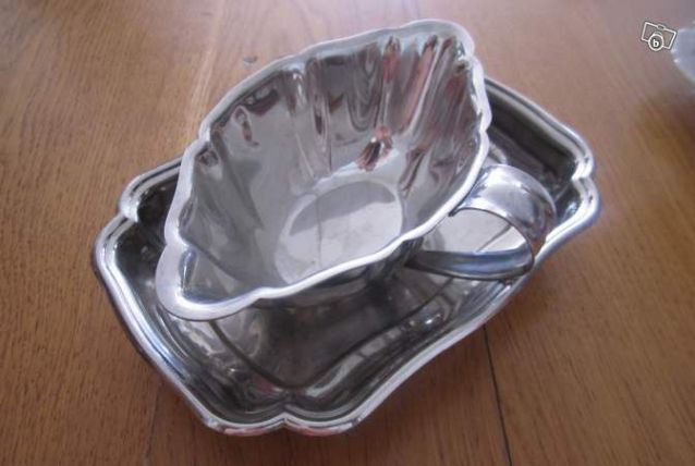 Saucière + coupelle inox