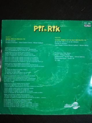 Vinyle 45t Pit et Rik / Rikiki Pouce Pouce 1982