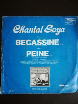 Vinyle 45 tours de Chantal Goya - Bécassine