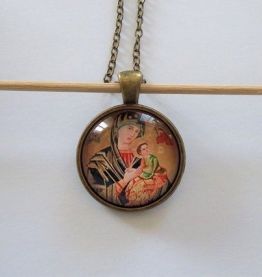 Pendentif Religieux Médaillon VIERGE Icône