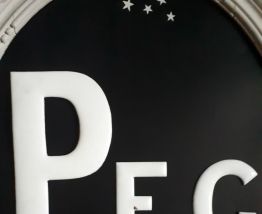 Lettres émaillées anciennes