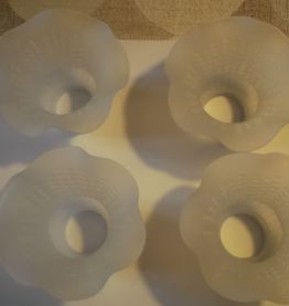 4 opalines fleurs