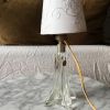 Lampe chevet vintage en cristal