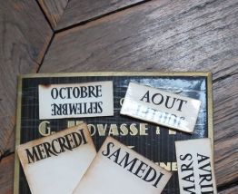 Calendrier perpétuel vintage
