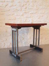 Table basse de ferme en chêne ciré vintage
