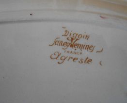 Ravier, faience Digoin Sarreguemines modèle Agreste 