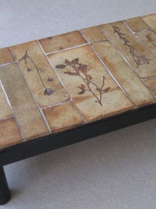 Table basse Roger Capron, modèle Herbier