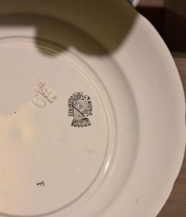 12 assiettes parlantes digoin sarreguemines