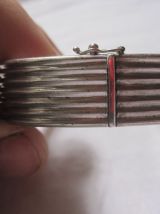 superbe bracelet en argent style art déco