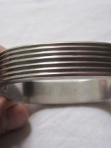 superbe bracelet en argent style art déco