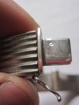 superbe bracelet en argent style art déco