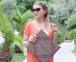 Pochette style artisanal boheme