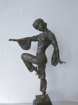 D'après Chiparus - Sculpture de danseuse exotique en bronze