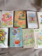 lot 25 cartes postales vintage originales  années 60 vierges