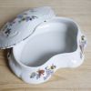 boîte porcelaine à fleurs vintage