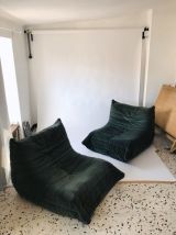 Paire de chauffeuses TOGO Michel Ducaroy pour Ligne Roset