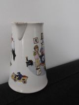 Pichet Vintage Digoin Sarreguemines France céramique décor s