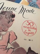 Lot de 3 magazines tricots couture années 50/60.