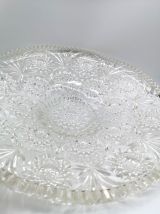 coupe à fruits en verre moulé