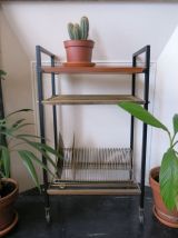 Petit meuble étagère vinyles TOMADO string 50s