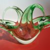 Superbe coupe corbeille vide-poches en verre Murano 