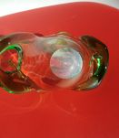Superbe coupe corbeille vide-poches en verre Murano 