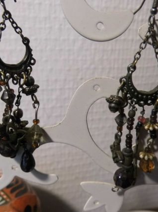 pendants d'oreilles bohème faits mains