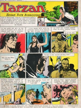 Bande dessinée tarzan n°46 1970