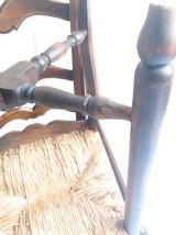 SUITE DE 6 CHAISES PAILLEES ANCIENNES