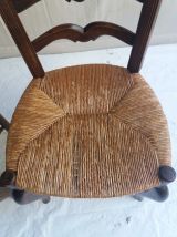 SUITE DE 6 CHAISES PAILLEES ANCIENNES