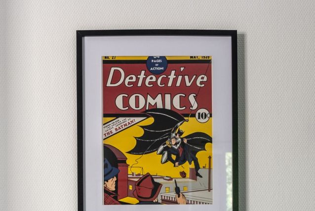 Couverture vintage DETECTIVE COMICS  encadrée
