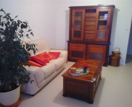 Bibliotheque en bois massif style colonial