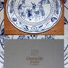 Assiette en faïence LUNEVILLE décors 