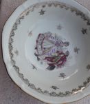 magnifique service  a dessert en porcelaine de chauvigny