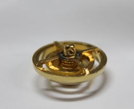 lot de 20 boutons doré vintage 1975