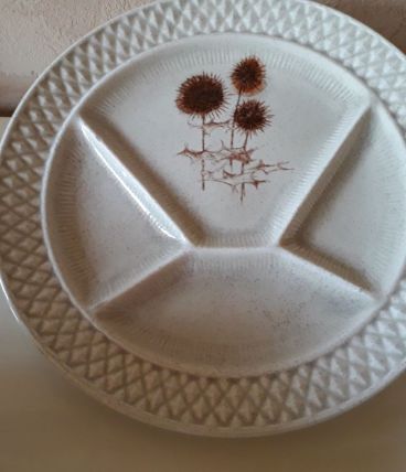 LOT DE 6 ASSIETTES A FONDUE