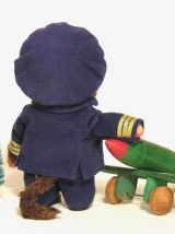 Rare Monchichi Kiki Pilote d'Avion / Collection Ajena 1980