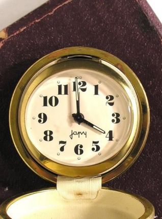 Réveil Mécanique de Voyage Japy / Réveil en Laiton Français
