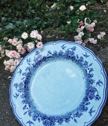 Assiette faïencerie de Sarreguemines