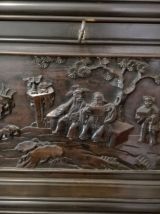 Meuble a sculpture asiatique chinoise