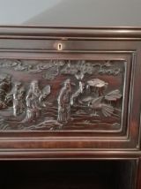 Meuble a sculpture asiatique chinoise