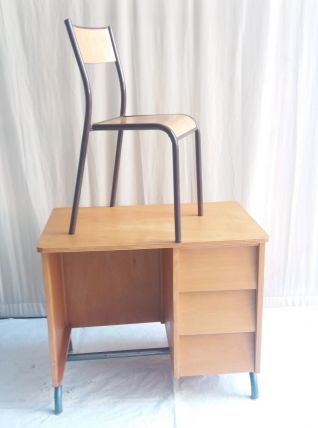 BUREAU VINTAGE A 3 TIROIRS