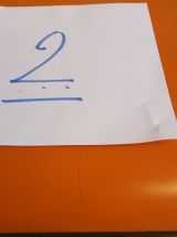 SERIE DE 7 CHAISES  VINTAGE  INDUS ORANGE