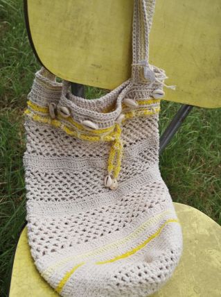 Petit cabas crocheté 