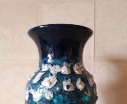JOLI VASE BLEU    VALLAURIS