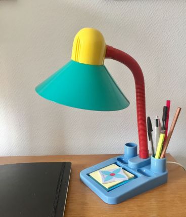Lampe de bureau multicolore 