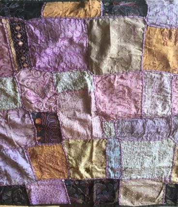 Tenture indienne artisanale en patchwork