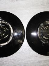 Lot de 2 Assiettes Faïence Décorative signée PICO