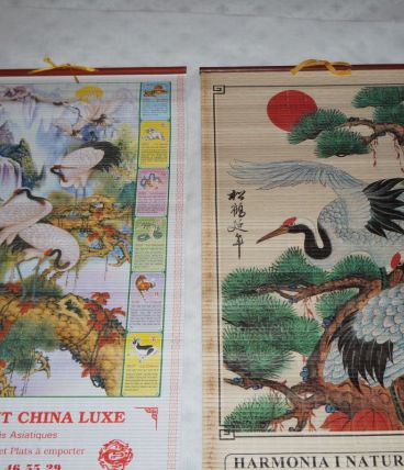 lot de 2 calendriers chinois